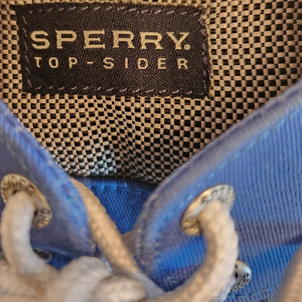 Sperry Top-Sider Blue and White Boat Shoes with Classic Design size 10.5 - Picture 6 of 9